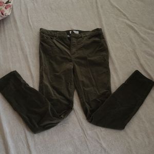 High waist skinny corduroy